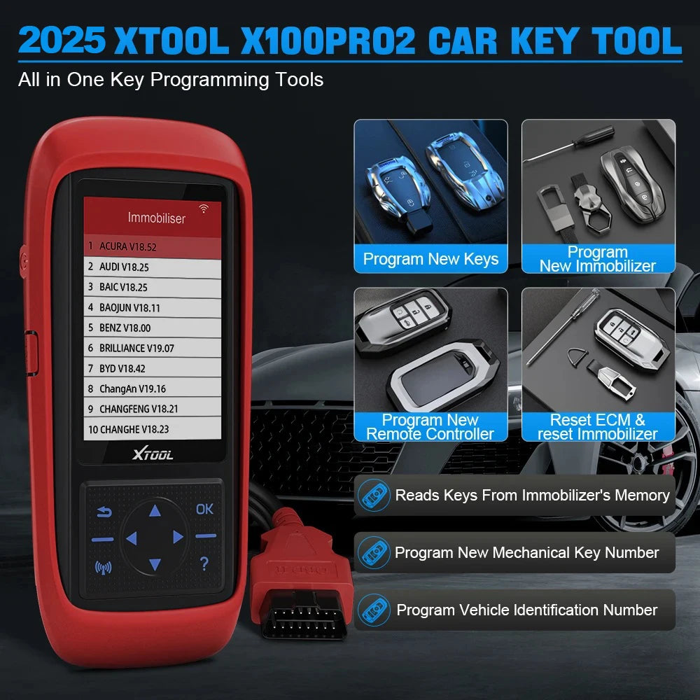 USA Warehouse X100 PRO2 XTOOL Obd2 Scanner Key Programmer Machine for Programming Car Keys 2026 New Factory Price