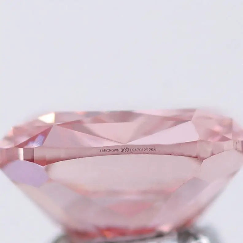 2025 Wholesale 1.26ct Carat Pink Cushion Cut Lab Grown Natural CVD Loose Diamonds VS1 Clarity With IGI Certified