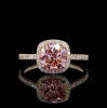 Vintage Designer 8CT Pink VS1 Lab Grown Diamond IGI Certified Ring 14K Yellow Gold Setting Rhodium Plated Engagement Wedding