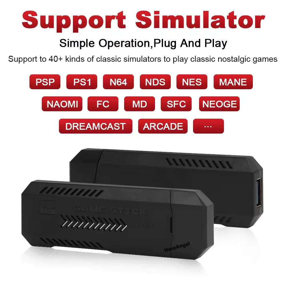 2025 Best Selling Low Price X2 Plus 4K HD TV Game Box Game Stick Video Band 2.4G Wireless Controller 40000 Games