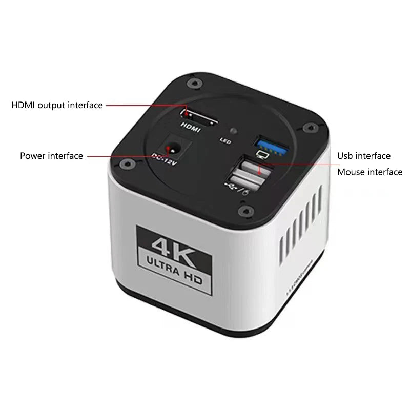 4K HD Camera 60FPS Trinocular Digital Camera IMX678 USB Type-c PC Industry Video Dental Camera USB Mount Motherboard Repair Tool