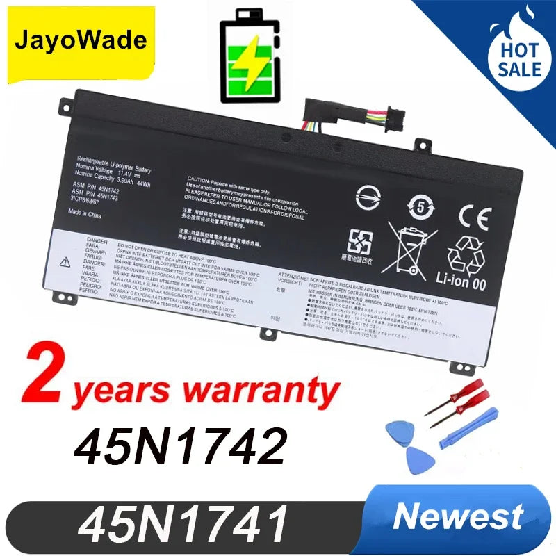 45N1741 45N1742 Laptop Battery for Lenovo T550 T550s T560 W550 W550s P50S Series 45N1740 45N1743 3ICP/7/61/70 11.4V 3990mAh