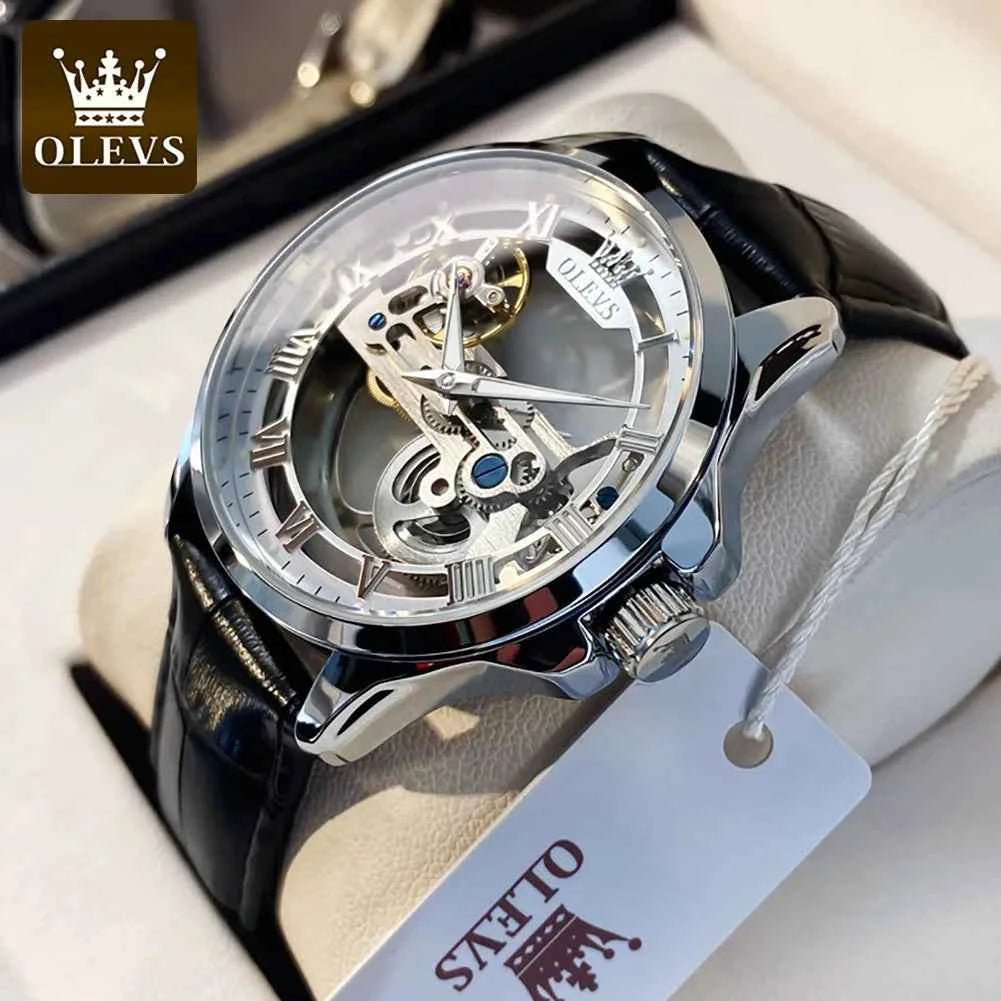 2024 OLEVS 6661 Men's Blue Waterproof Luxury Chronograph Watch - Quartz Relogio Masculino