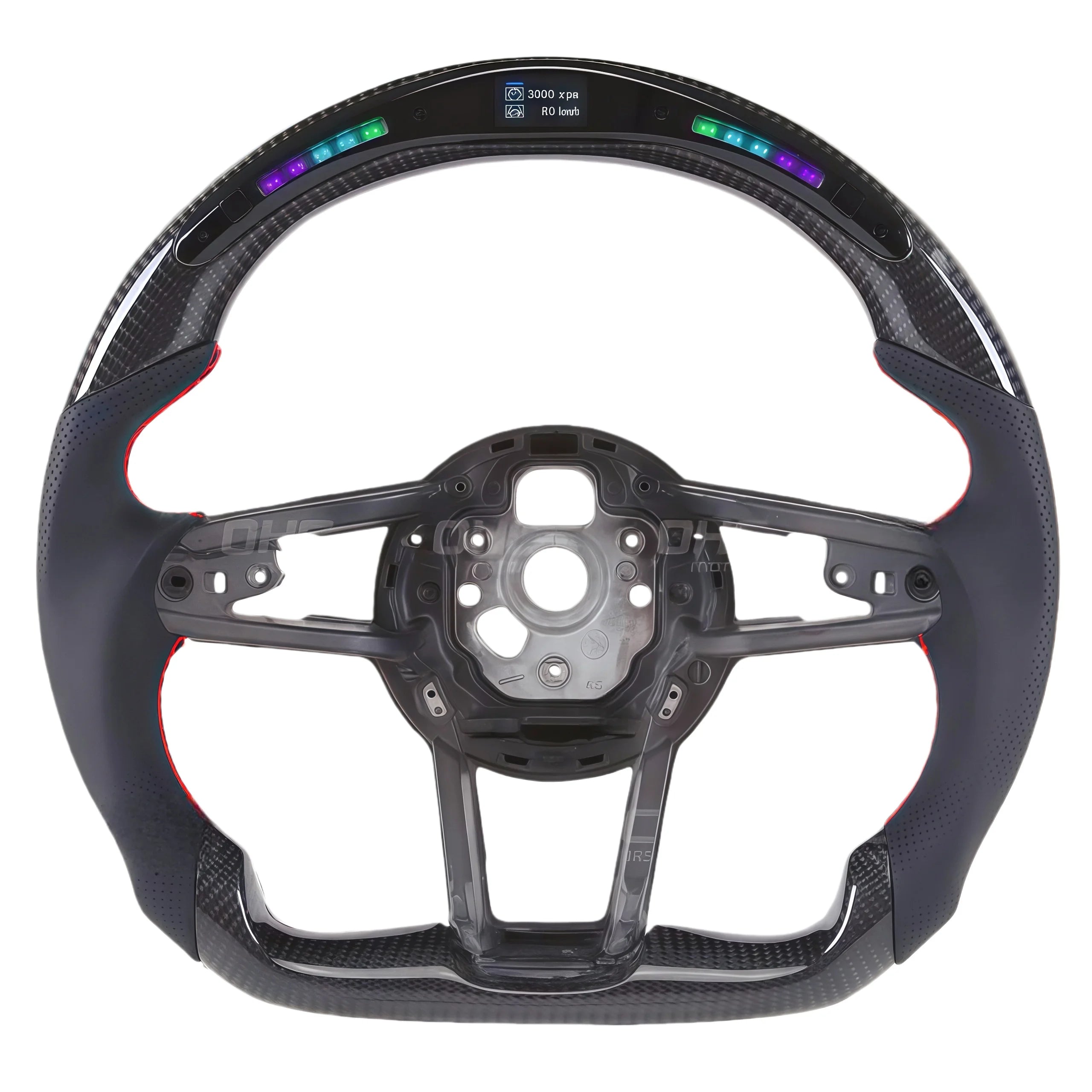 In-stock R8 Steering Wheel 2016 2017 2018 2019 2020 2021 2022 2023 Nappa Leather LED Carbon Fiber Steering Wheel audi