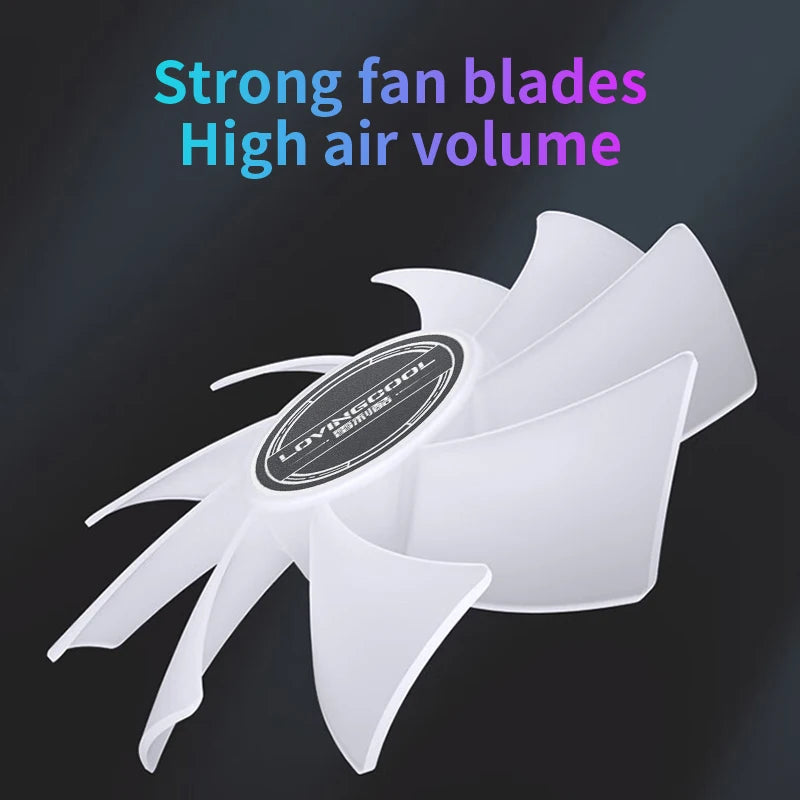 Lovingcool Computer PC Case Fan 12cm PC Luminous Led Cooling RGB Silent LED Plastic Cooling Fan for Computer Case