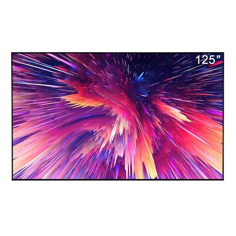 2026 New 125 Inch Home Theater Fixed Frame Cinema Projector Screen Matte White Home Projection Screens