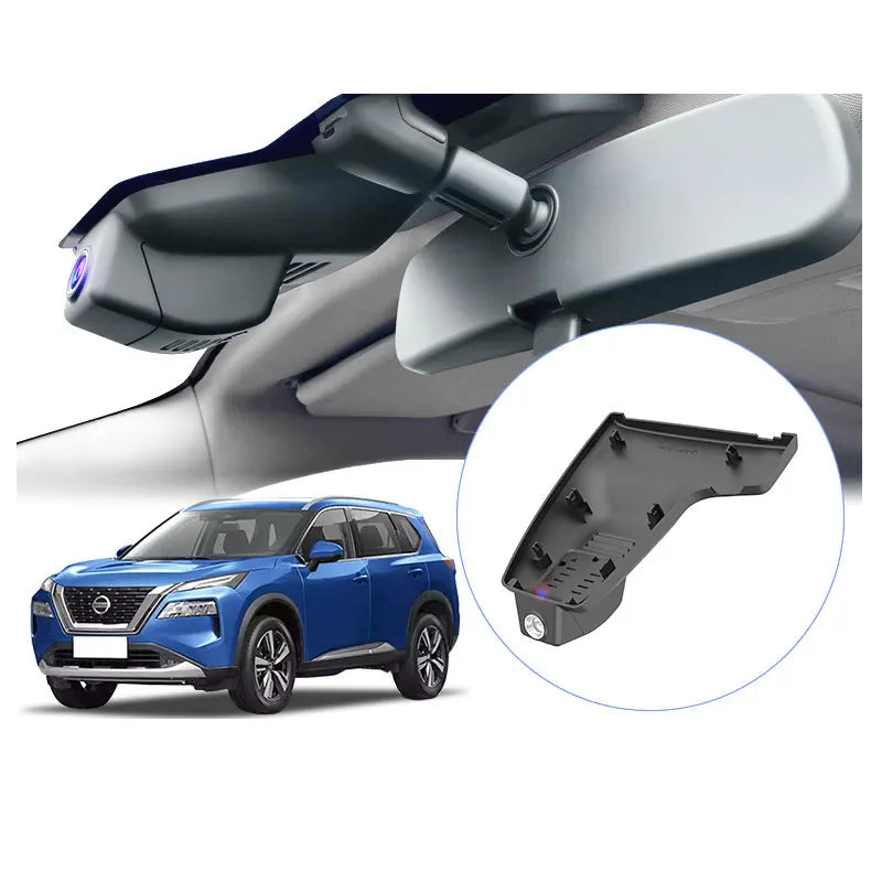 Car Running Record Data Tachograph Dvr for nissan X-trail rogue T33 T34 2014-2024 Driving Digital Camera Recorder Kit Dashcam