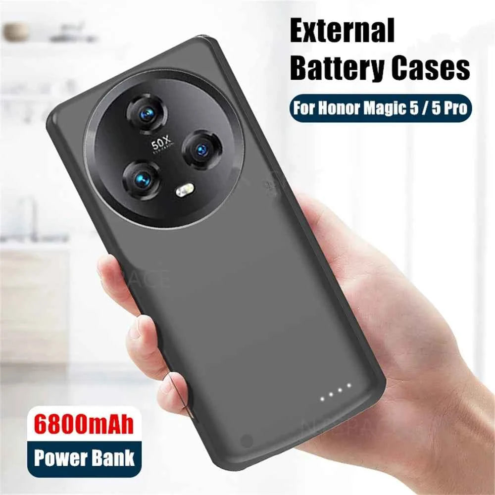 JayoWade 6800Mah for Honor Magic 5 Battery Case Magic 5 Pro Phone Cases for Honor Magic 5 Battery Charger Case Power Bank Cover