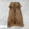 Women Real Fox Fur Bolero Jacket Unique Natural Fur Coat Two Fox Fur Sleeves