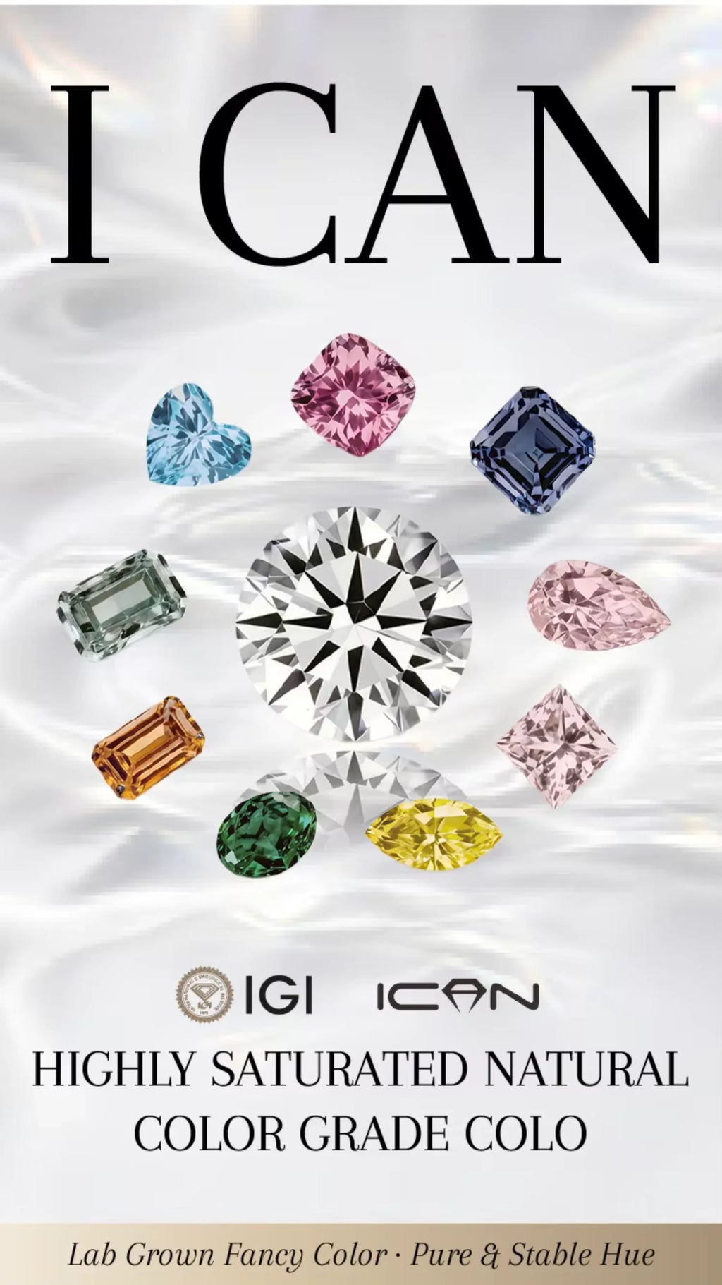 Wholesale Loose Lab Created Diamond Princess Square Cut D Color 0.5CT 0.8CT 1CT 1.5CT 2CT 2.5CT 3CT Lab Grown Diamond