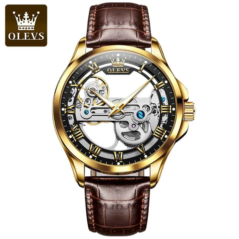 2024 OLEVS 6661 Men's Blue Waterproof Luxury Chronograph Watch - Quartz Relogio Masculino