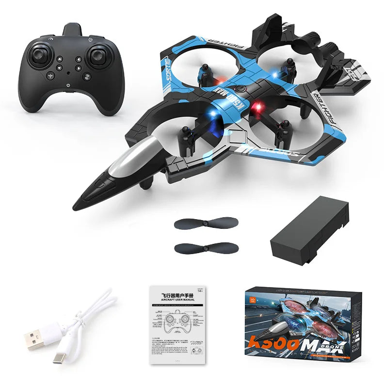 K500 Max Drones Four Channel Suspended Quadcopter Unmanned Aerial Vehicle Fixed Altitude Rolling Stunt Foldable Beginner