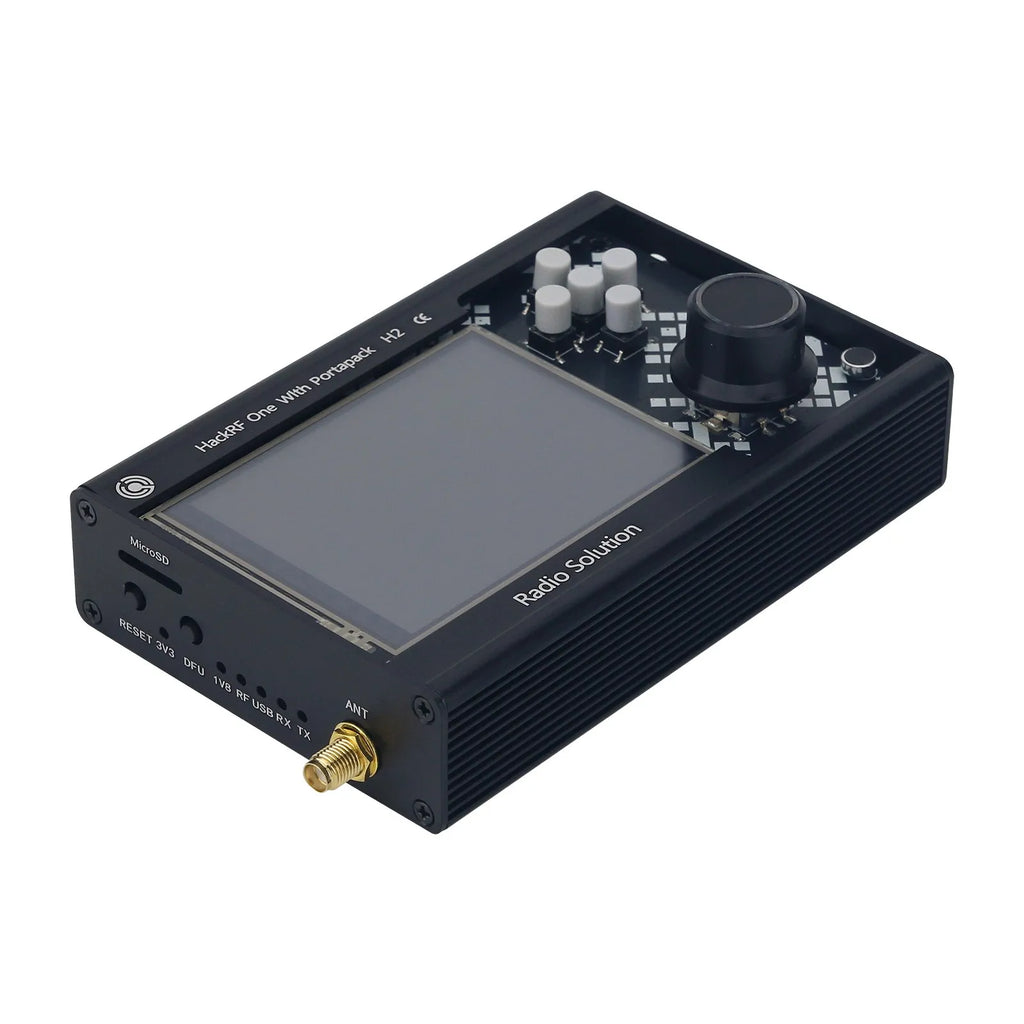 HamGeek 1MHz-6GHz HackRF One R10 V2.0.x + Portapack H2M with Metal Shell + 5 Antennas + USB Cable + LNA