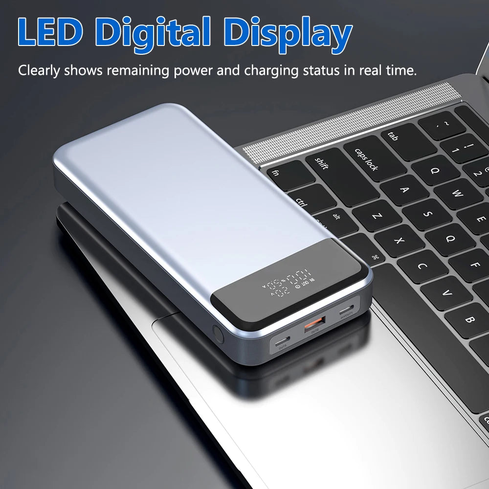 US Stock Free Shipping 24000mAh Power Bank Portable Charger PD 280W Fast Charge Smart Charging Lightweight Power Bank