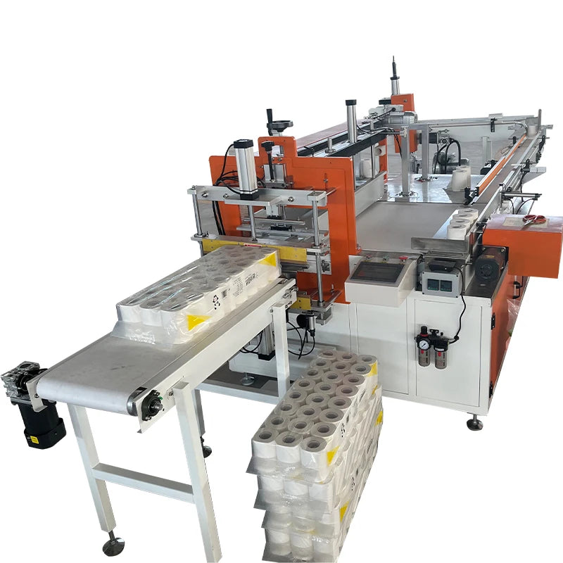 Automatic High Speed Toilet Tissue Paper Roll  Packing Machine Single Head Tissue Wrapping Machine  Towel Packing Machine