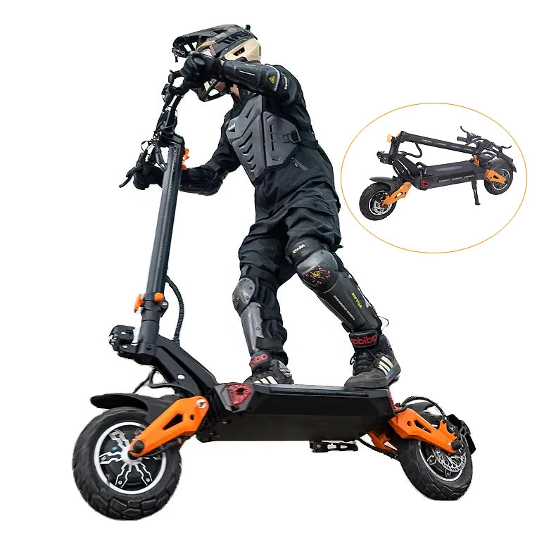 Free Shipping US CA 11" Off-Road Electric Scooter with 3000W*2 Motors H9 Lithium Battery 80km/h High Speed 150kg Load E Scooter