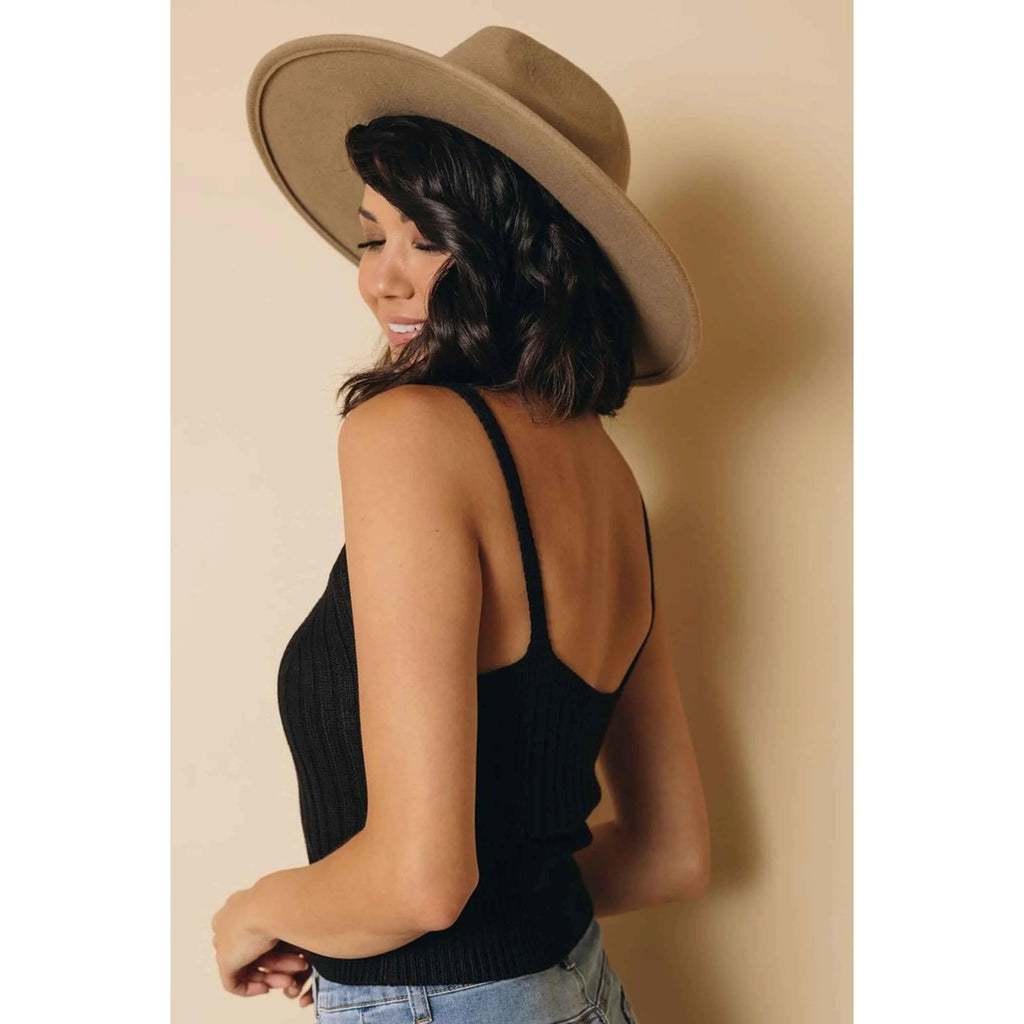 TD Kiara Ladies' Breathable Summer Crop Top Basic Loose Tank with Strapless Collar Customizable Logo Knitted Gym Sport