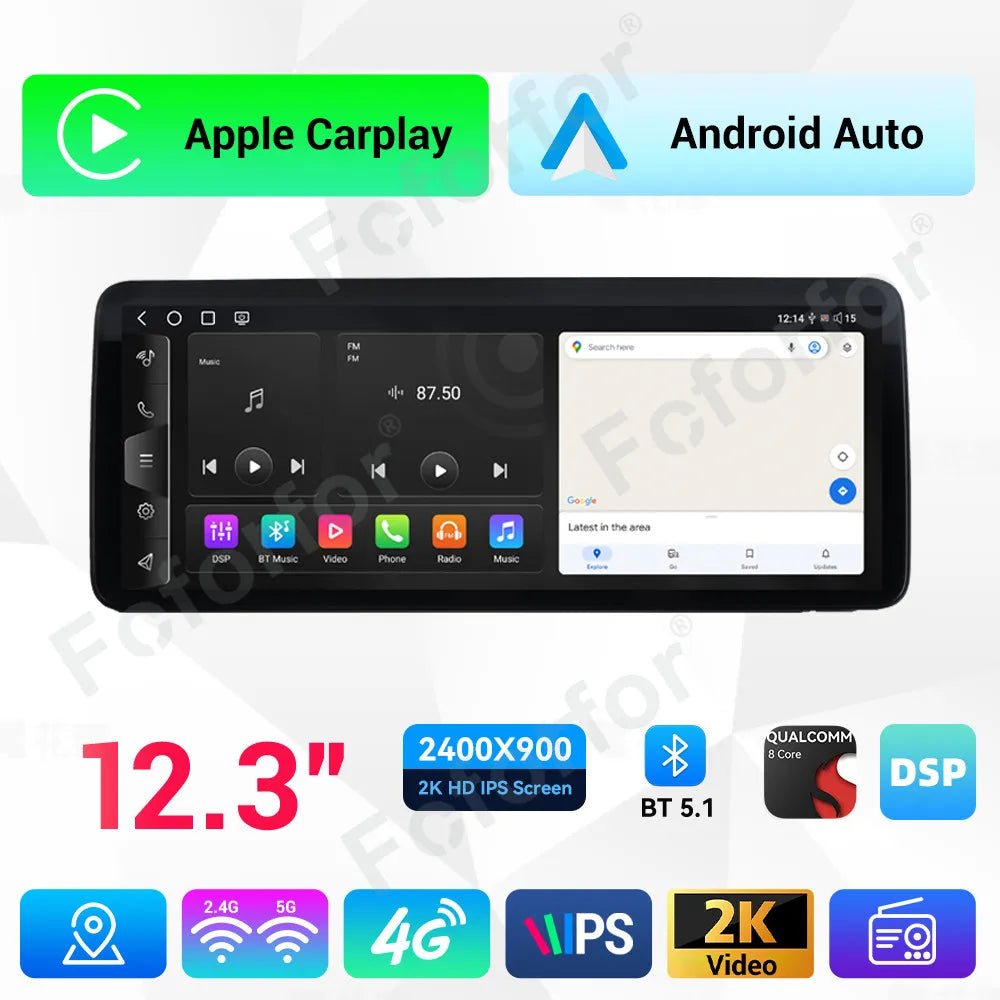 Foforfor 12.3'' Car Radio for Volkswagen Lavida 2019-2022 GPS Navigation Car Stereo Car Multimedia Touch Screen Video Player