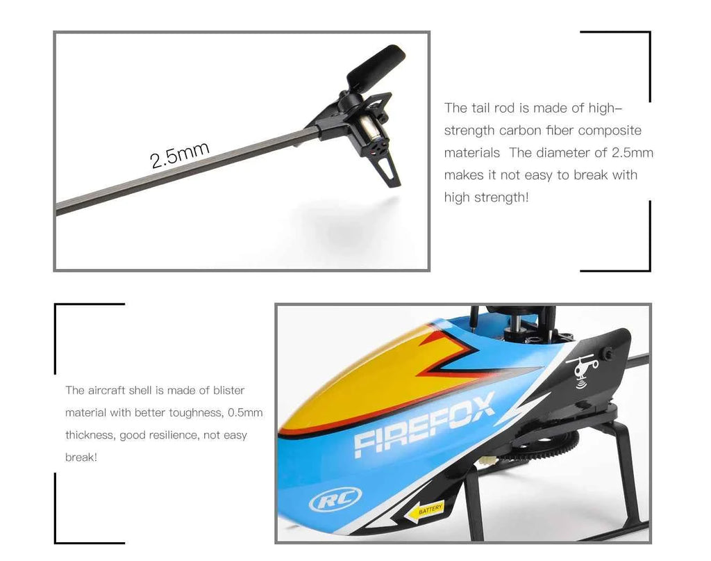 Beginner RTF Automatic Stable RC Helicopter 2.4G 4 Channel Single Propeller Without Aileron E129 C129 Durable Long Flight Time
