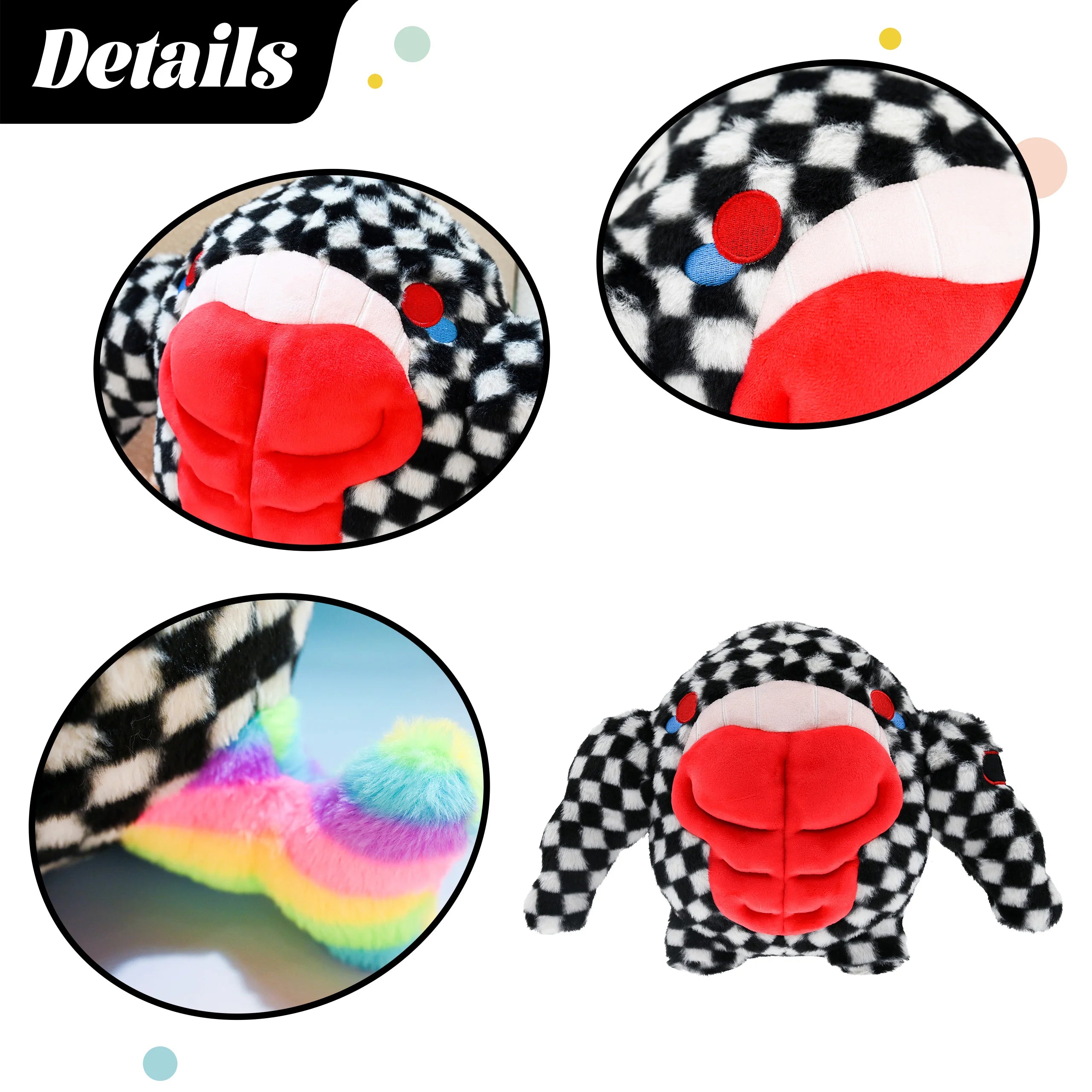17 Inch Standing Muscular Whale Stuffed Animal with Luxury Gift Box for Adults High Density Firm Muscle Plush Toy