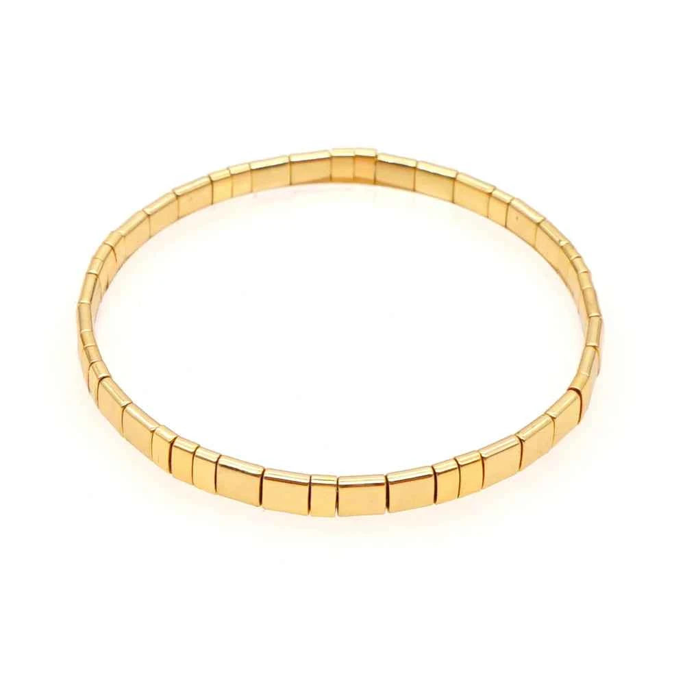 Go2boho Tila Bracelets For Women Men Couple Jewelry Gift Classic Jewellery Gold Color Beaded Pulseras Stretch Bracelet Wholesale