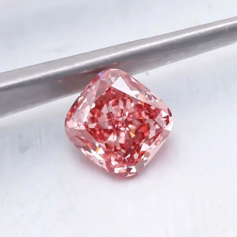 2025 Wholesale 1.26ct Carat Pink Cushion Cut Lab Grown Natural CVD Loose Diamonds VS1 Clarity With IGI Certified