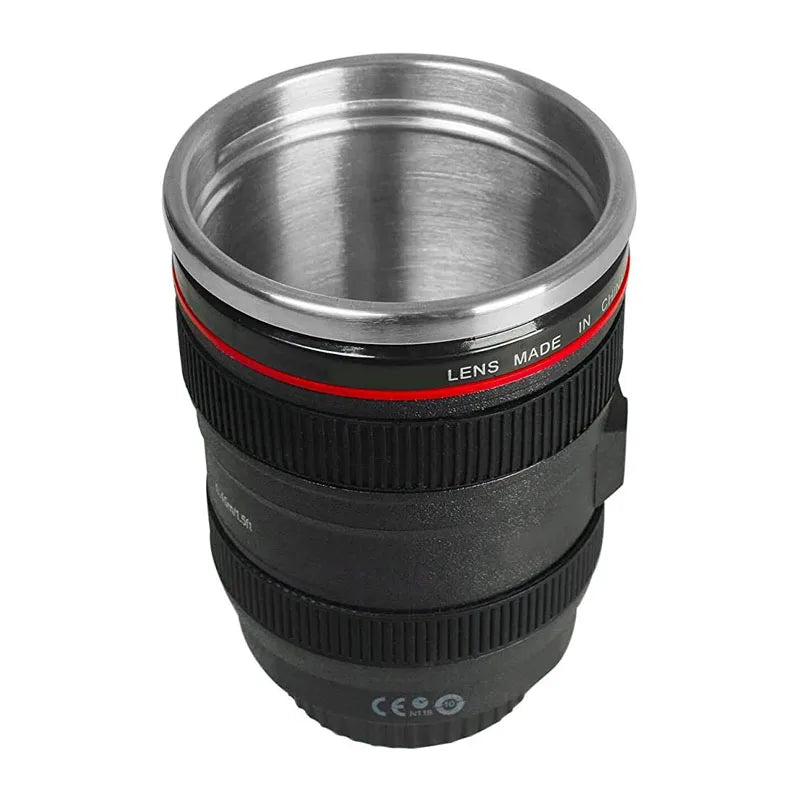 Coffee Mug Thermal  Camera Len Cup Tnsulated Water Bottle  Stainless Steel Tumbler Leakproof Vacuum Flasks for Camping Drinkware