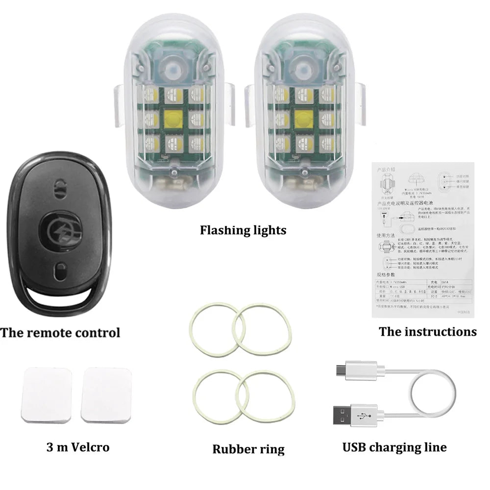 NEW M3 Wireless Remote Control LED Flash Strobe Light for RC Drone Car Auto Motorcycle Bike Scooter Anti-collision Warning Light