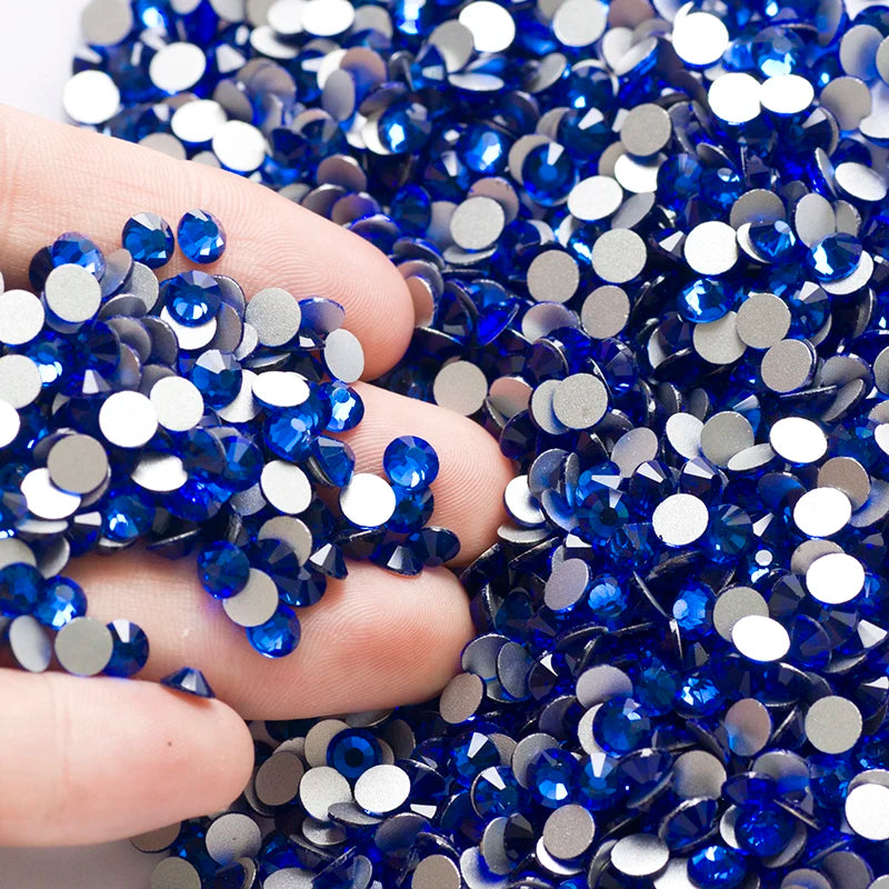 YANRUO 2058NOHF Flatback All Sizes Crystal Rhinestones Stones Nail Clothes for Needlework DIY Crafts Decor Gems