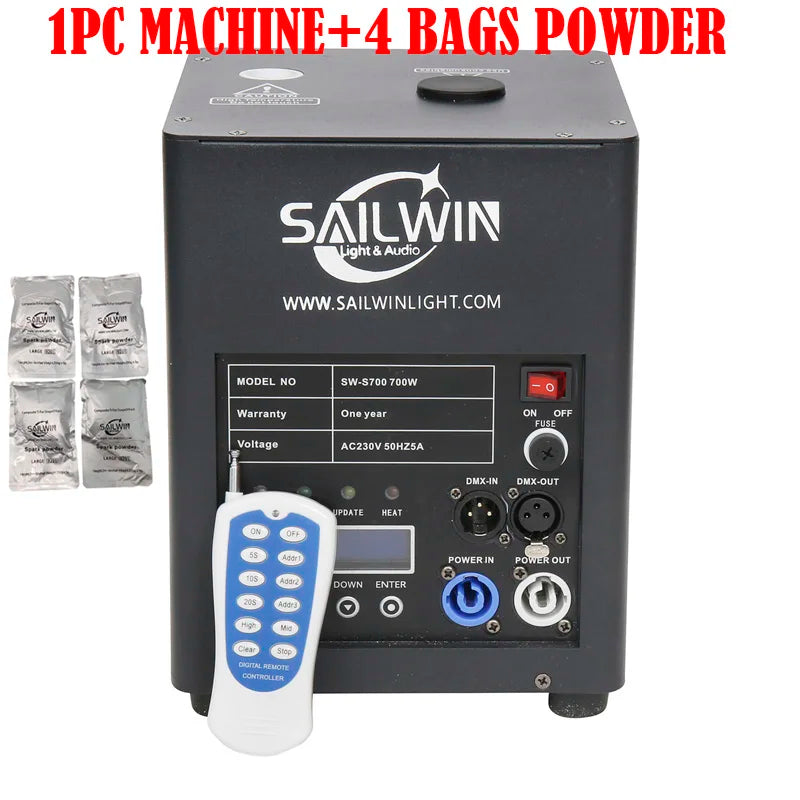 Poland Stock CE Powder 1-5M 700W DMX512  Cold Spark Machine Stage Fireworks Special Effect Equipment 650W Sparkler Spark Powder