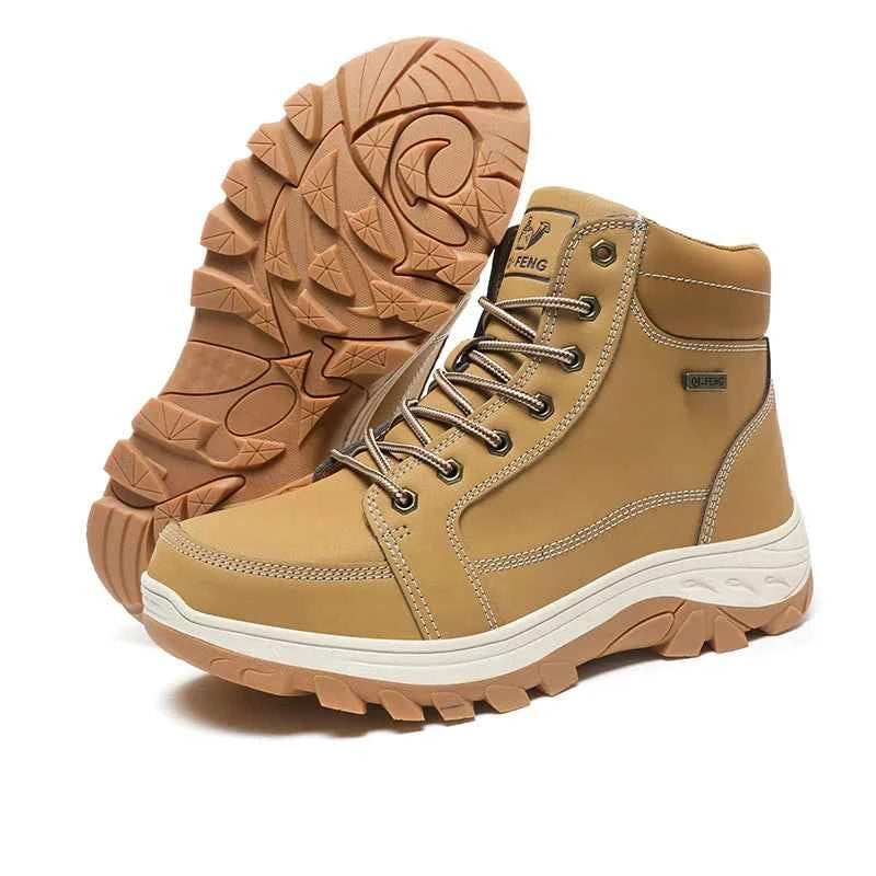 Summer Autumn Winter Outdoor Work Motorcycle Riding for Boots Men's New Fashion Anti Slip Wear-resistant Steel Toe Pure