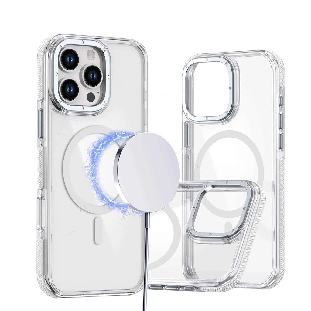 Muti Color Shockproof Clear Mobile Phone Cases Full Protection Magnetic Tpu+Pc Material Phone Cover for Iphone11-16 Series