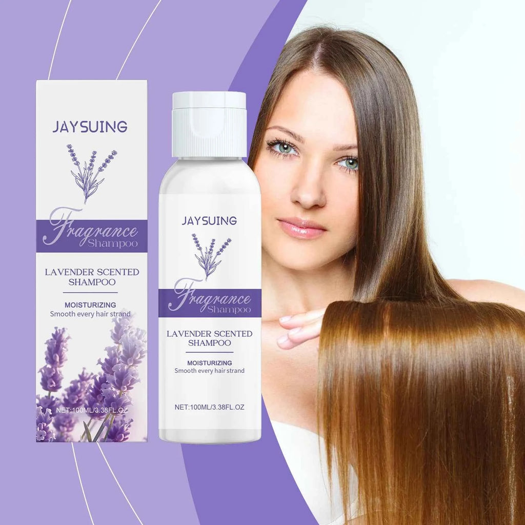 Jaysuing Women's Lavender Scented Shampoo Moisturizing Scalp Soft Fragrant Anti-Frizz Salicylic Acid Ingredients for Salons