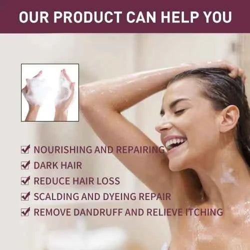 South Moon Korea Polygonum Darkening Shampoo  Brightening Restores Natural Color Black Strong Nourishing Hair