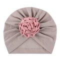 Cute Big Flower Baby Hat Soft Cotton Infant Toddler Girl Bonnet Turban Elastic Kids Newborn Beanie Cap