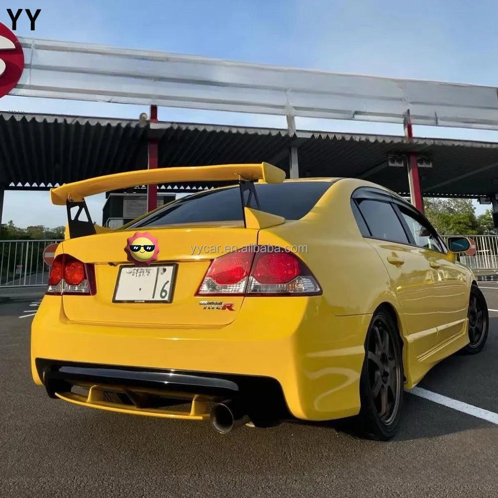 mugen GT Style for 2006 to 2010 8th CIVIC FD2 4DR Adjustable Trunk Racing Rear GT Wing Fit for Civic FD2 4Door Rear Spoiler