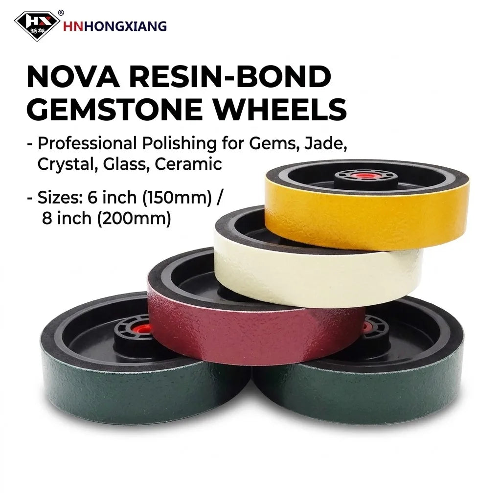 Spot Goods Nova 8inch (200mm) Diamond Polishing Wheel for Lapidary, Gemstone, Agate and Crystal Fast Delivery From US Stock