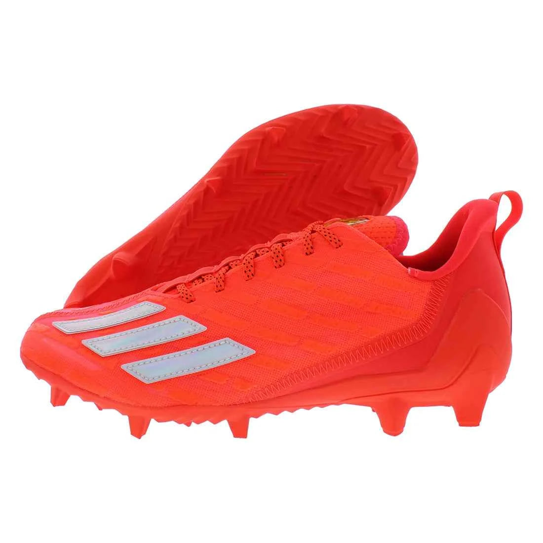 For Cleats Men's Shoes Solar Red/Silver Metallic/Core Black - Authentic GX7893 | Mens Solar Red Cleats