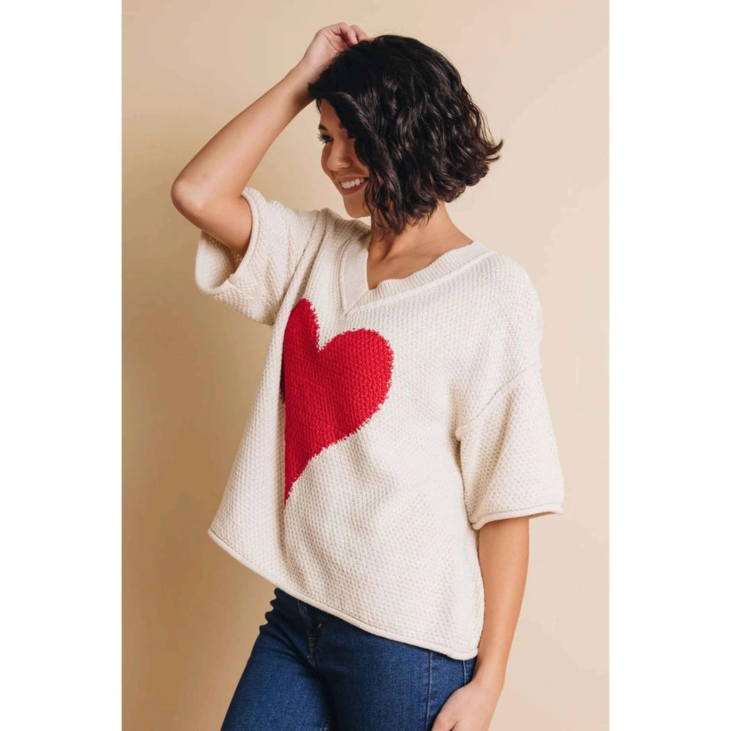 TD No Limits Breathable Knitted Tank Top Custom Logo Casual Sexy Crop Style Yoga Bustier with Heart Print Short Length