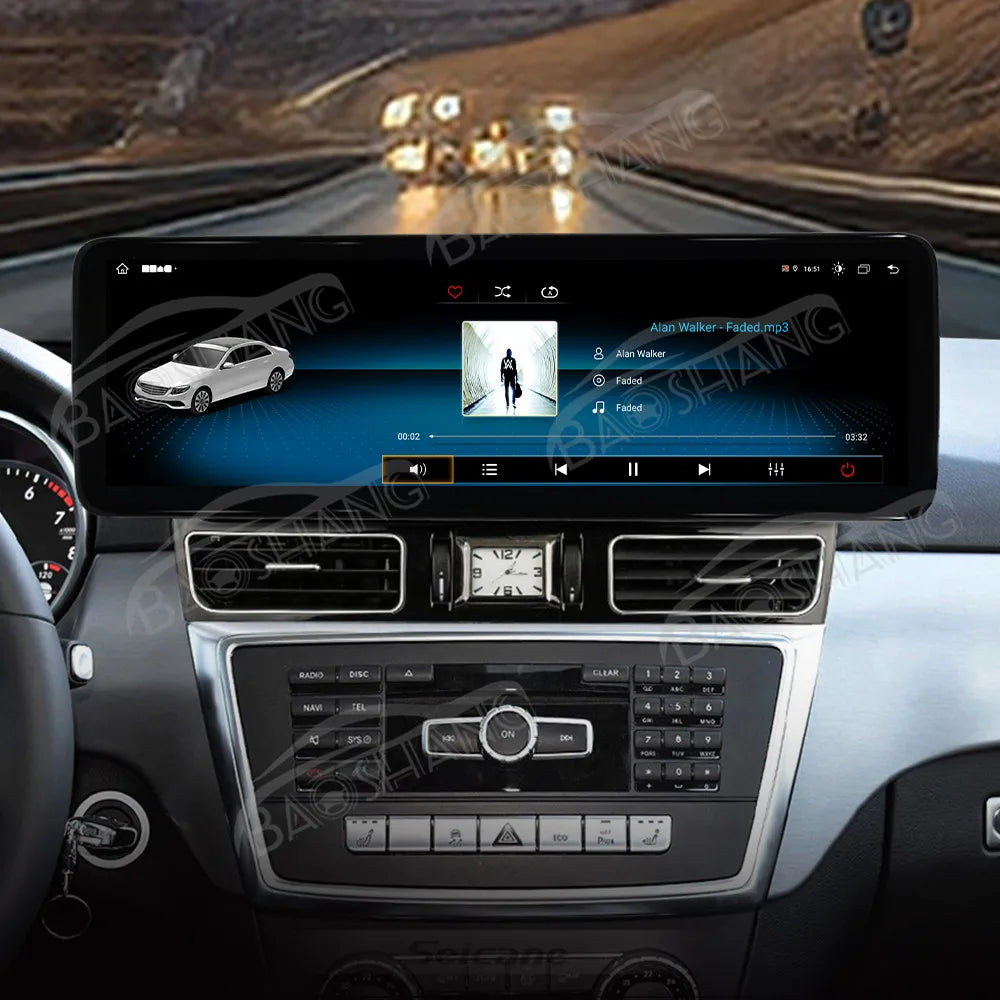 14.9'' Inch Carplay for Mercedes-Benz ML 2013-2015 Car GPS Navi Multimedia Video Player Co-pilot Passengers Display Head Unit