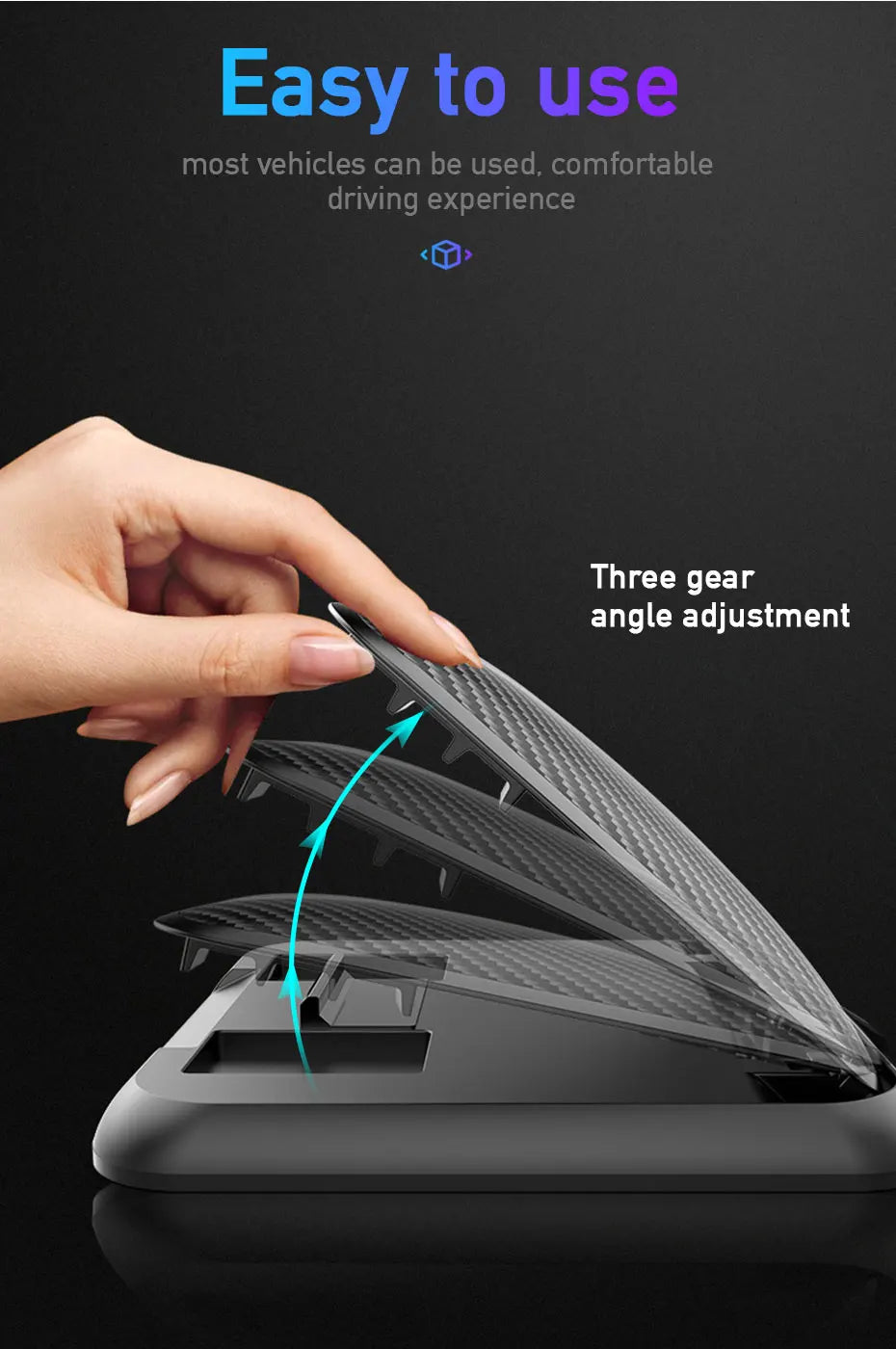 Car Phone Holder Mount Universal Dashboard Phone Holder for Car Anti-Slip Silicone Suction Pad Adjustable Smartphone Support