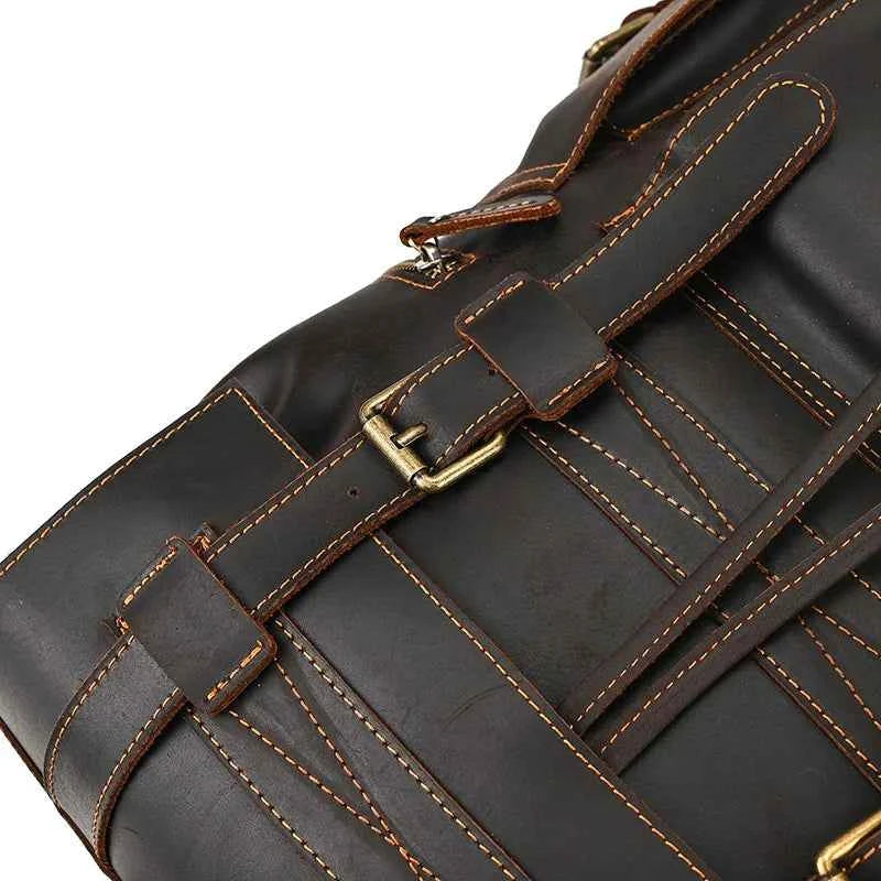 2025 New Arrivals Leather Backpack For Men Male Genuine Leather Laptop Travel Backpack 17 Inch Daypack Shoold Bag Men Male Large