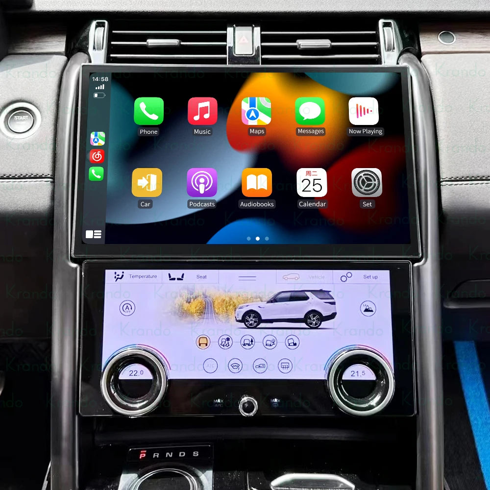 13.3'' Car Radio Climate Android Control Screen AC Panel for Land Rover Discovery 5 2017-2021 Car DVD Player CarPlay Multimedia