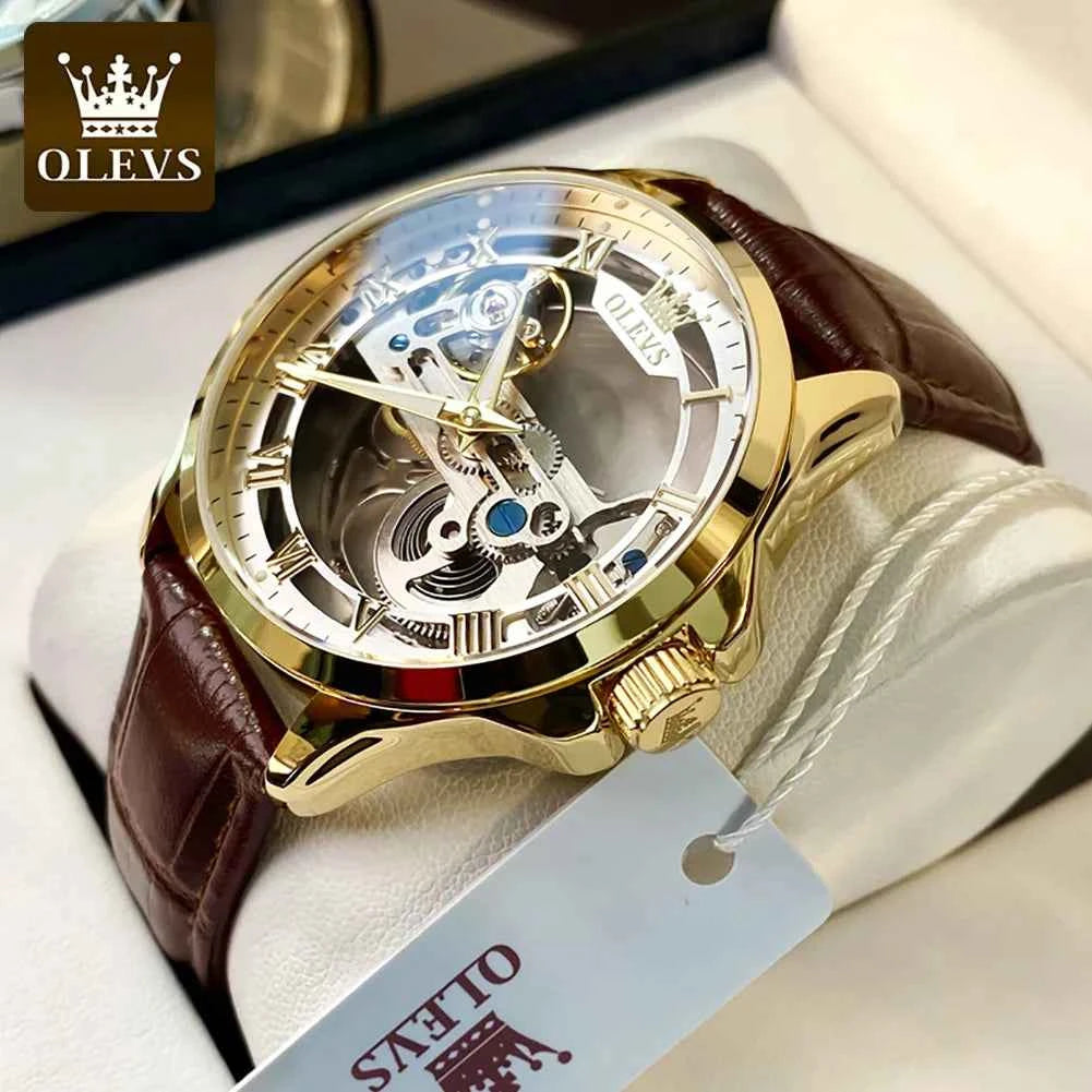 2024 OLEVS 6661 Men's Blue Waterproof Luxury Chronograph Watch - Quartz Relogio Masculino