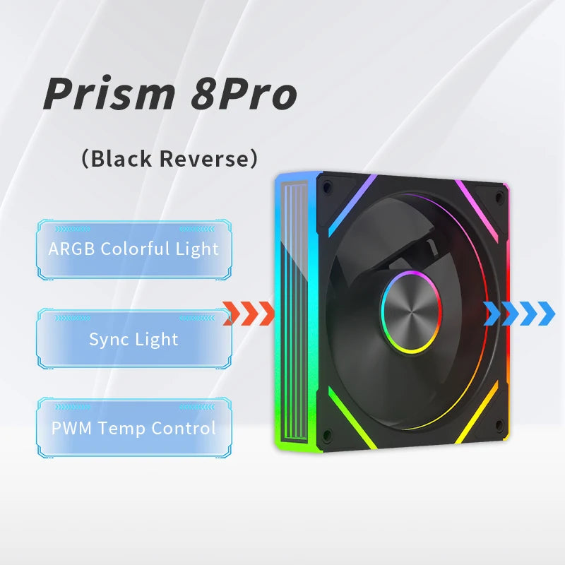 OEM 120mm ARGB PWM Smart Sync PC Cooling Fan High Static Pressure LED Computer Case Fan for Gaming Desktops