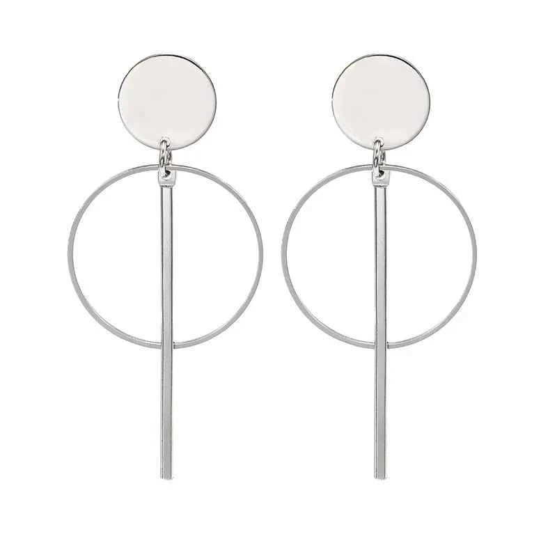 Korean Long Statement Geometric Triangle Tassel Dangle Drop Earrings For Women Earrings Fashion Jewelry Oorbellen Brincos