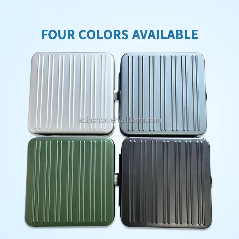Waterproof Shockproof Anti-Theft Aluminum Alloy Watch Storage Suitcase Display Cabinet for Watches