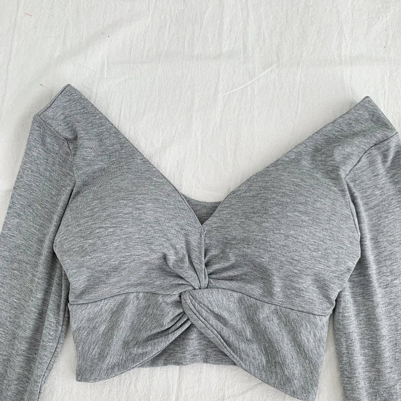 t shirt woman crop tops long sleeve kawaii T shirts built in bra women sexy top harajuku korean fashion