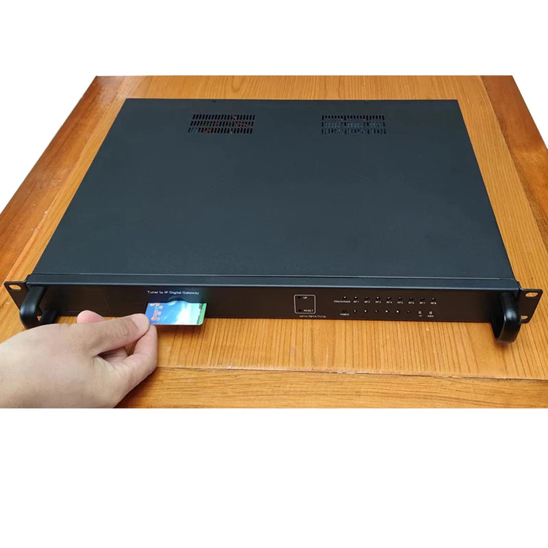 Digital Satellite Signal Receiver 8-Channel Tuner to RF/IP Output DVB-S2/DVB-T/T2/C/ISDBT Modulator High Definition Free Air