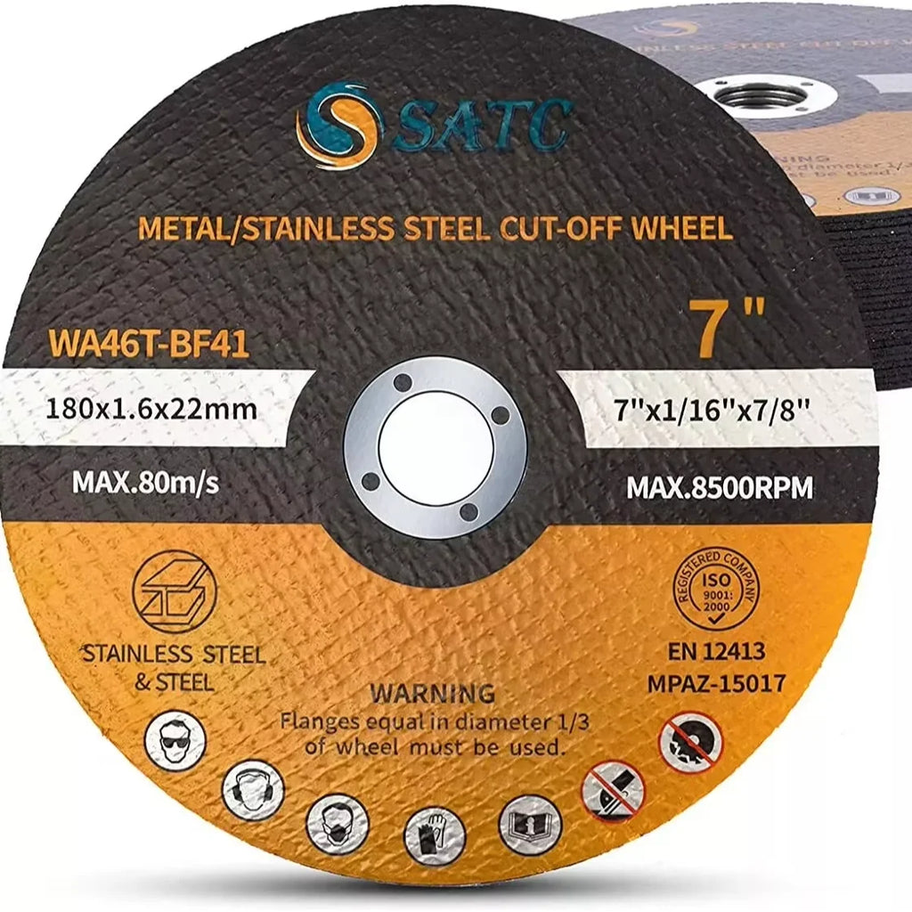 US Local Stock Ships in 24H Free Shipping USA 20 Pack 7" X 1/16" X 7/8" Cut-off Wheels Type 41 for Grinder ,Metal 180*1.6*22mm